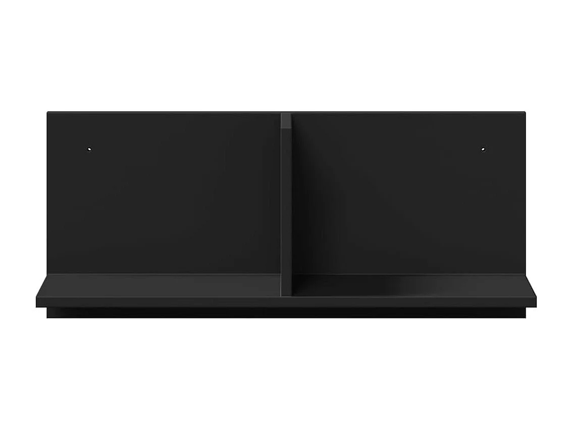 Wandkast 70x16,5x30 cm zwart bewerkt hout