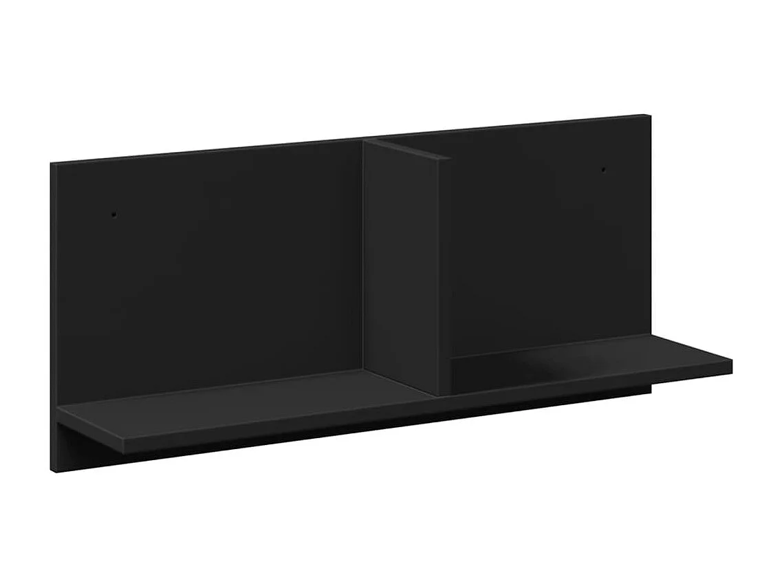 Mobiletto da parete 70x16,5x30 cm in legno ingegnerizzato nero