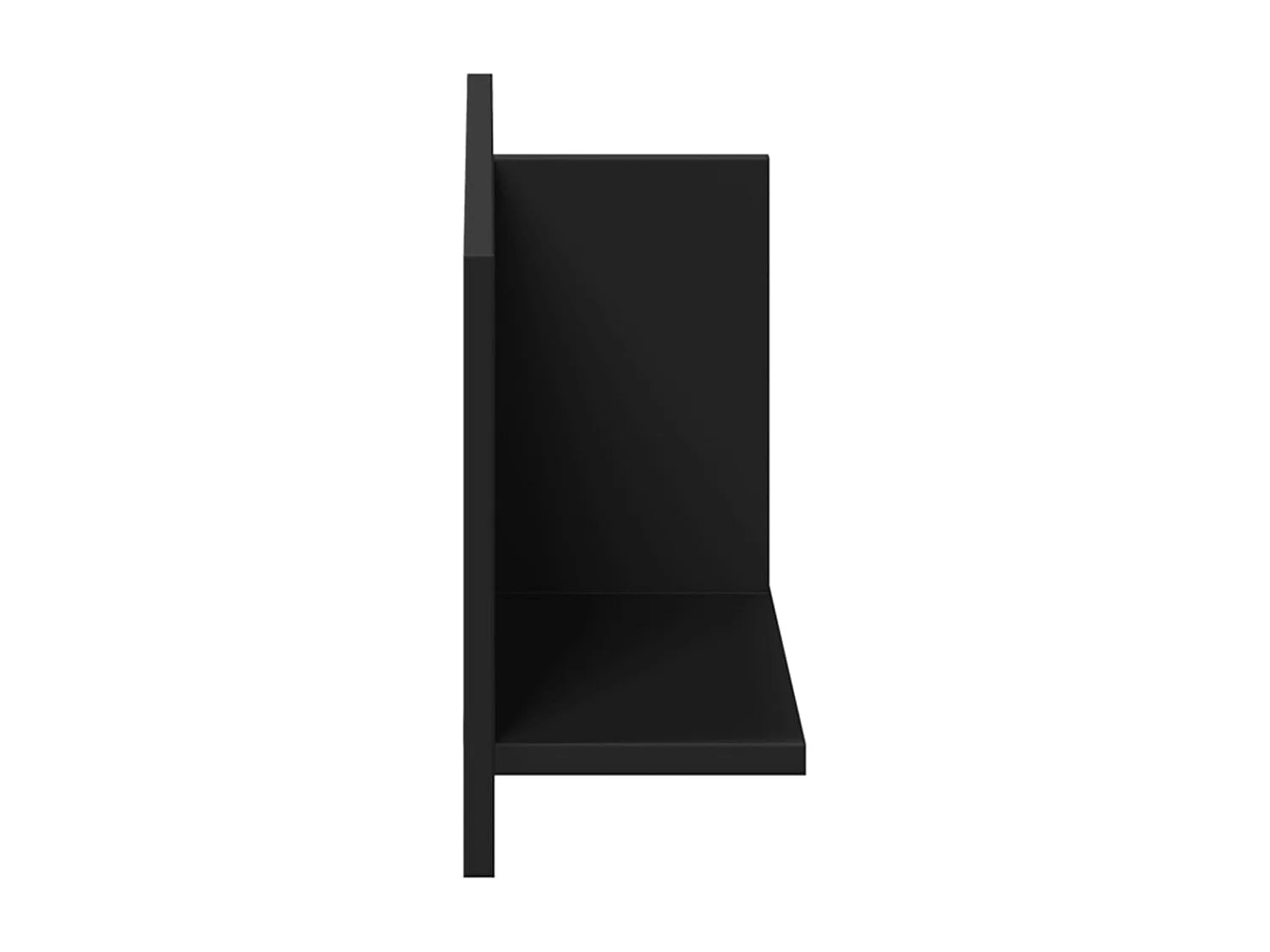 Mobiletto da parete 70x16,5x30 cm in legno ingegnerizzato nero