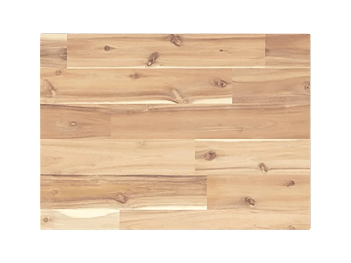 Mensola sospesa 40x30x2 cm in legno massello di acacia non trattato