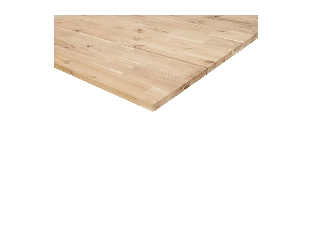 Mensola sospesa 40x30x2 cm in legno massello di acacia non trattato