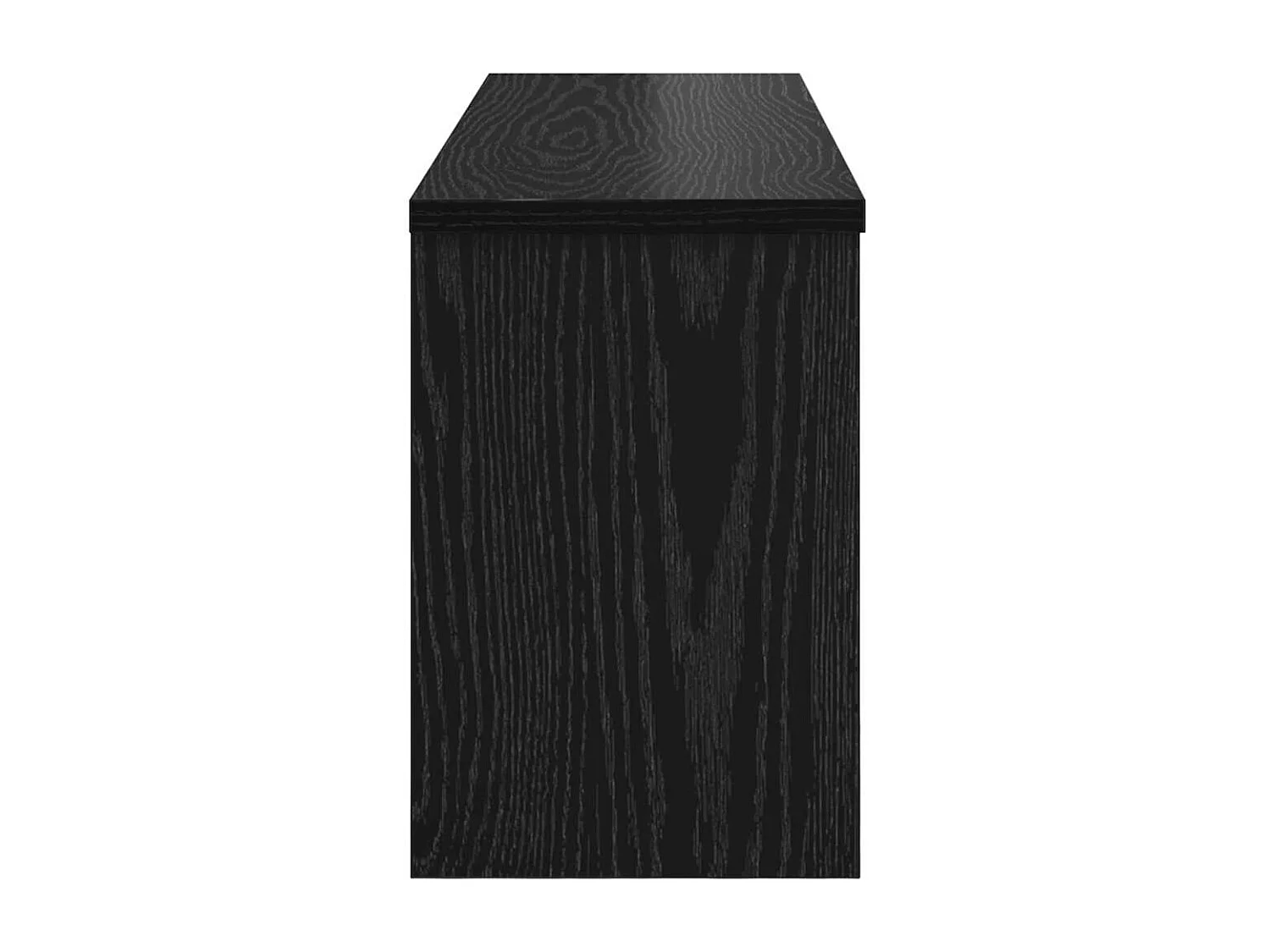 Porte-manteau mural avec étagère Chêne noir 80 x 20 x 30 cm