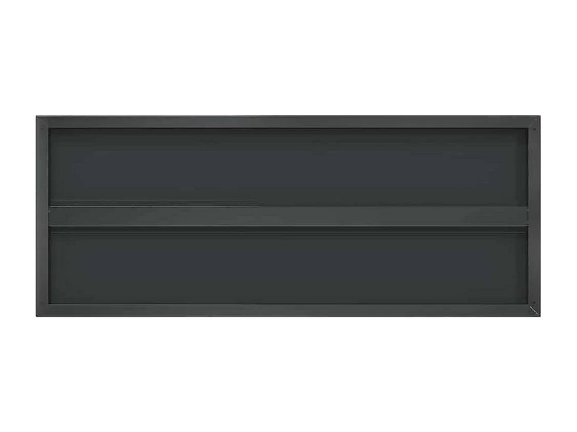 Mensole da parete 2 pezzi 100x40x3 cm acciaio inox nero