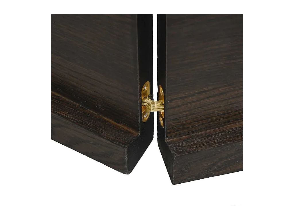 Estante de pared marrón oscuro fabricado en madera maciza de roble tratada