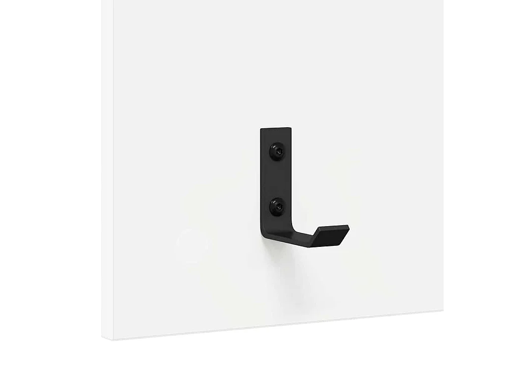 Perchero de pared Blanco 90 x 40 x 10 cm Madera de ingeniería