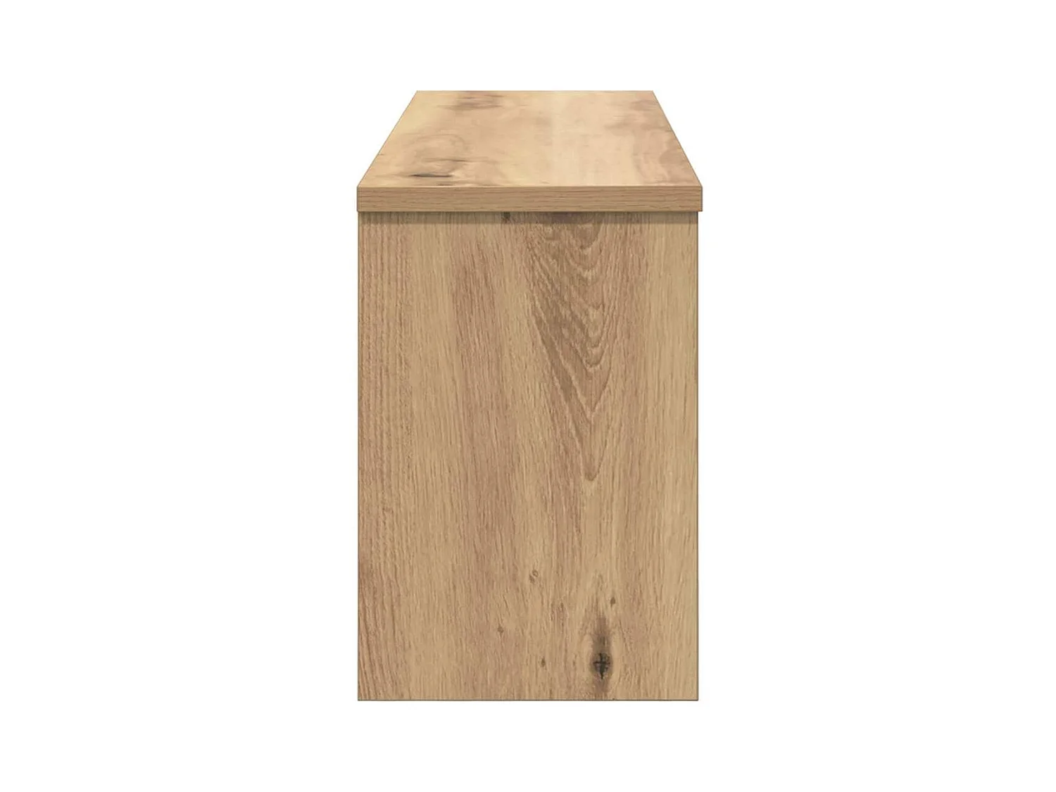 Wandkapstok met deur, handgemaakt eikenhout, 80 x 20 x 30 cm