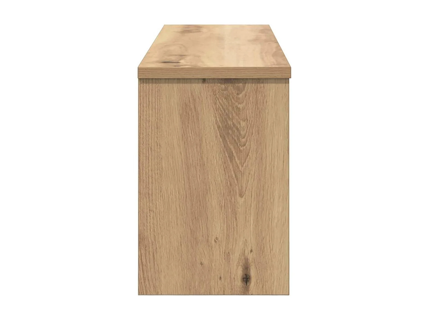 Porte-manteau mural avec porte chêne artisanal 80 x 20 x 30 cm