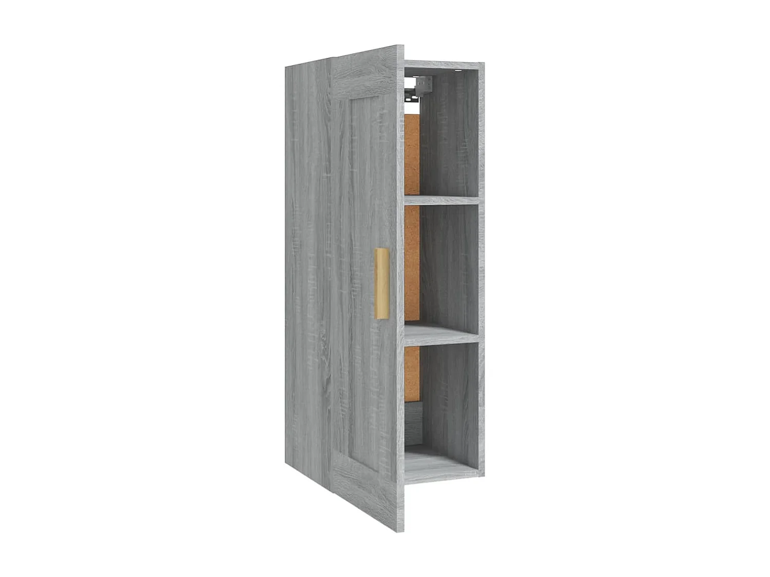 Mobiletto da parete Sonoma grigio 35x34x90 cm Legno ingegnerizzato