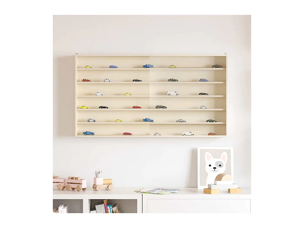 Scatola espositiva in legno Altro Marrone 100 x 8,5 x 54 cm