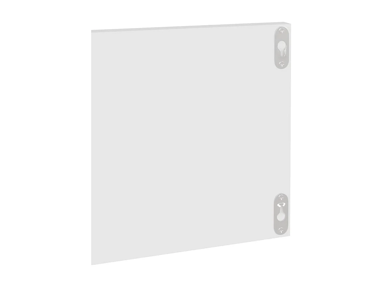 Estantes de pared 2 uds Blanco 80x11,5x18 cm madera de ingeniería