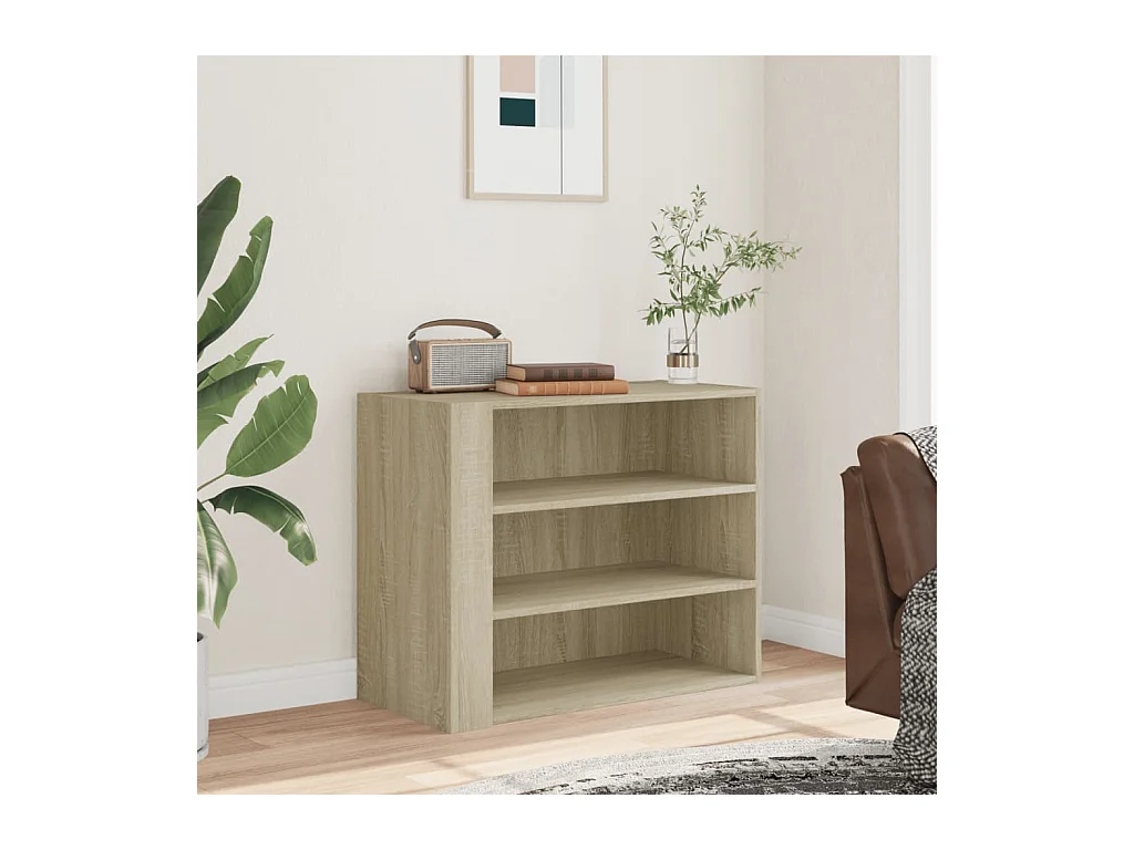 Armoire murale chêne sonoma 75x35x60 cm bois d'ingénierie