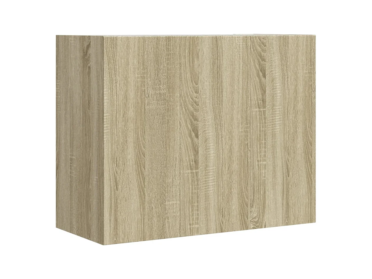 Armoire murale chêne sonoma 75x35x60 cm bois d'ingénierie