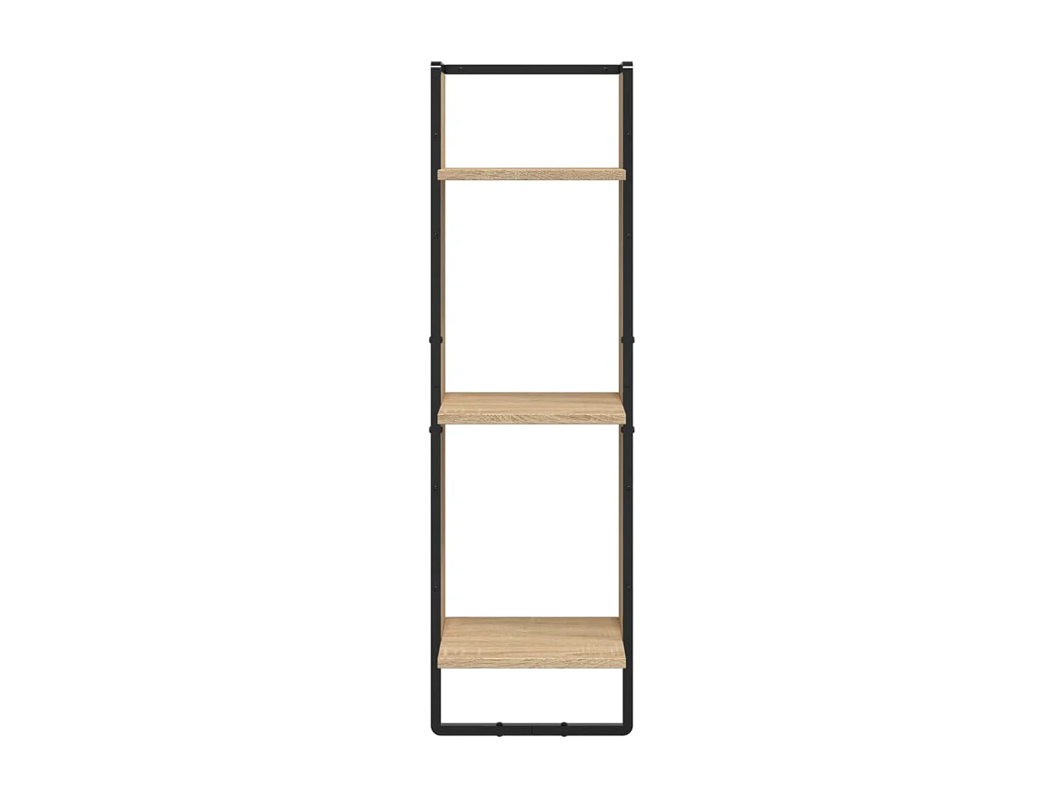 Estantería de pared de 3 niveles roble Sonoma 30x25x100 cm