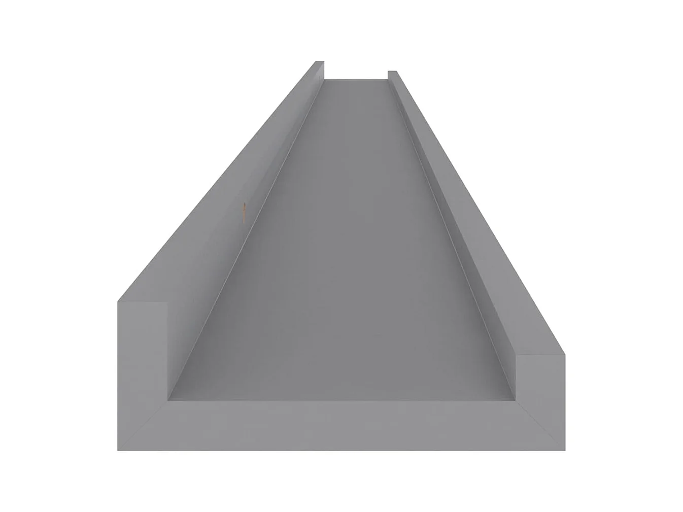 Mensole da parete 4 pezzi Grigio 115x9x3 cm