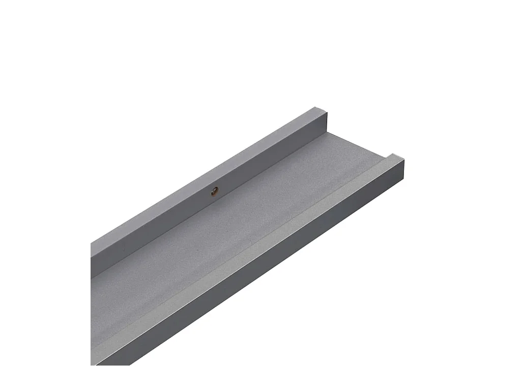 Mensole da parete 4 pezzi Grigio 115x9x3 cm