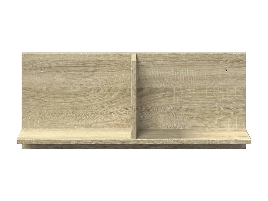 Wandkast 70x16,5x30 cm Sonoma eiken bewerkt hout