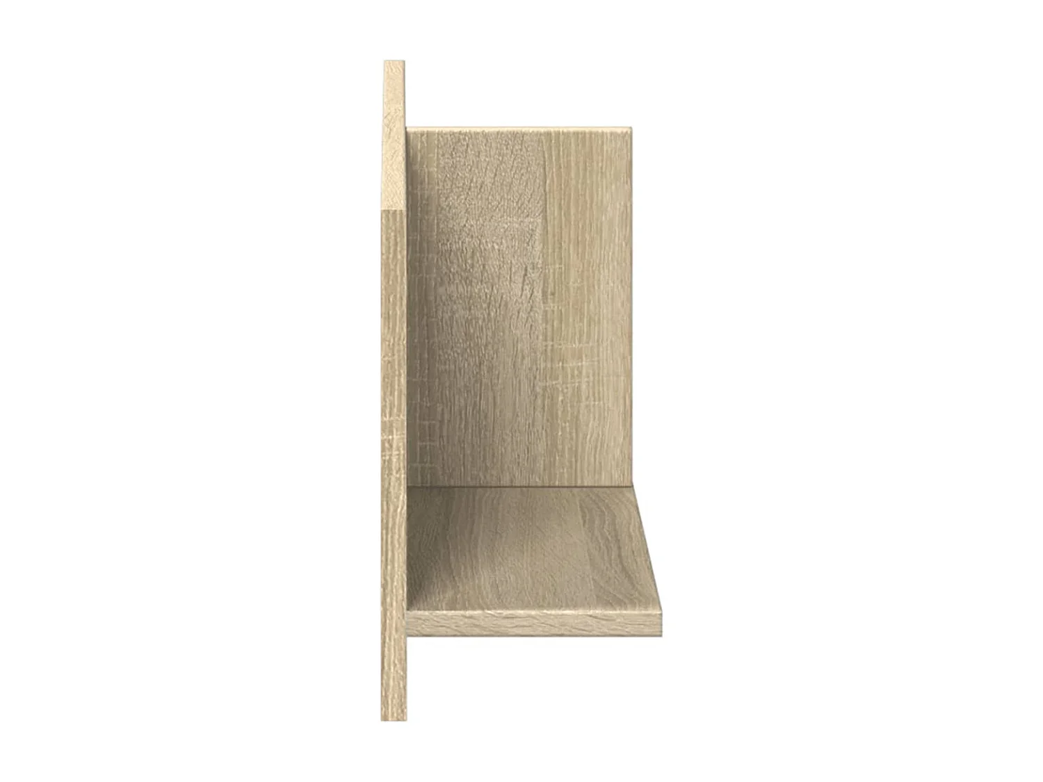 Wandkast 70x16,5x30 cm Sonoma eiken bewerkt hout