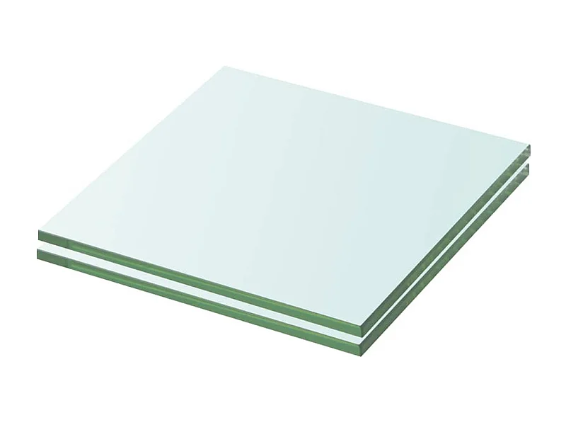 Plankpanelen 2 stuks Transparant glas 20 x 15 cm