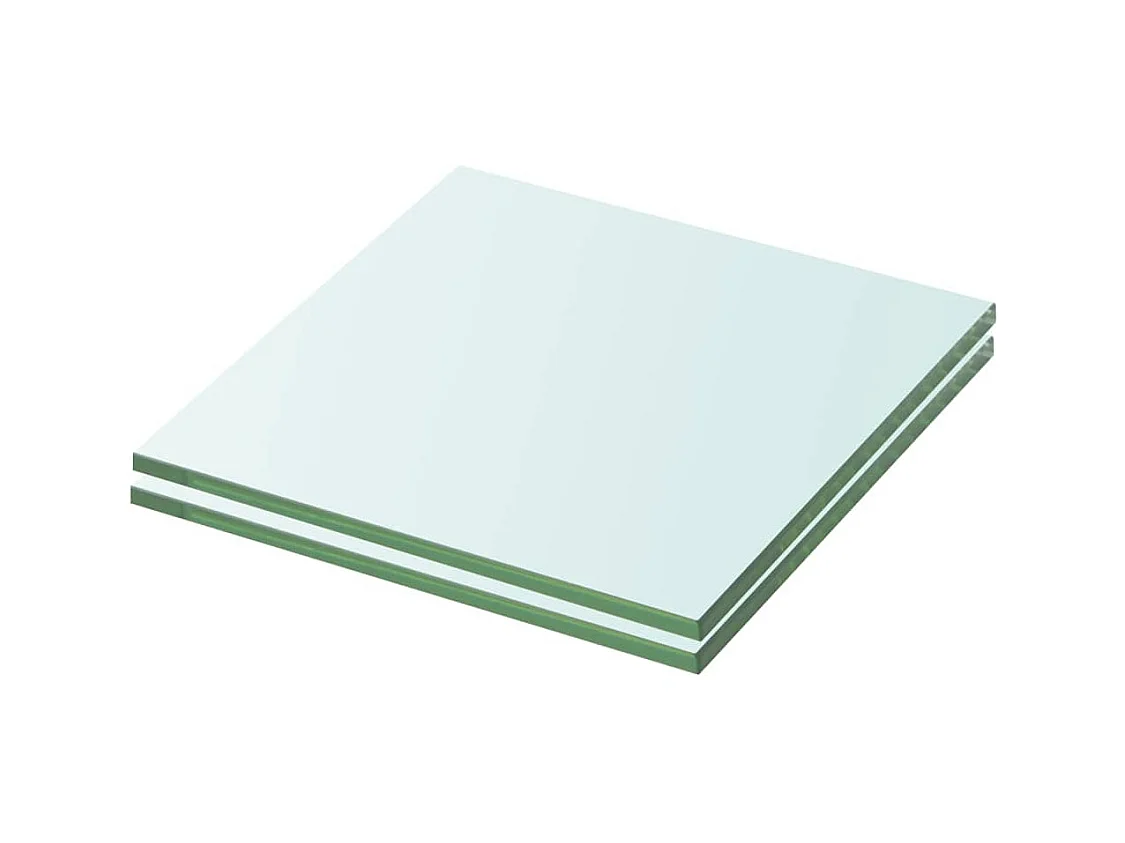 Panneaux d'étagère 2 pcs Verre Transparent 20 x 15 cm