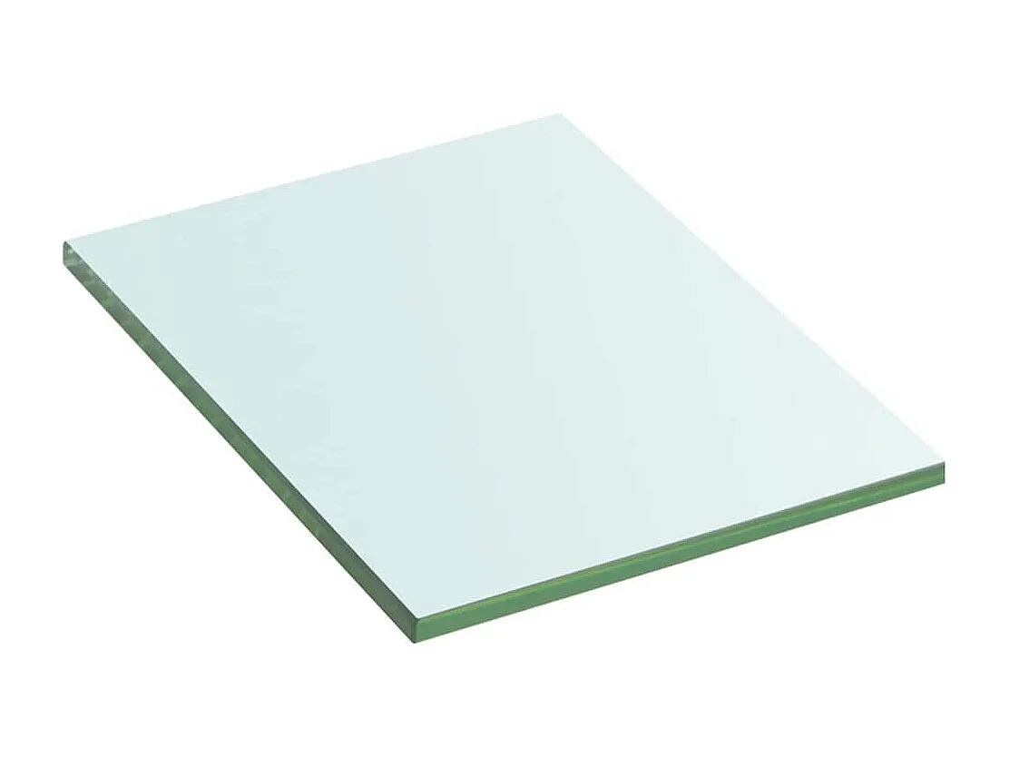 Panneaux d'étagère 2 pcs Verre Transparent 20 x 15 cm