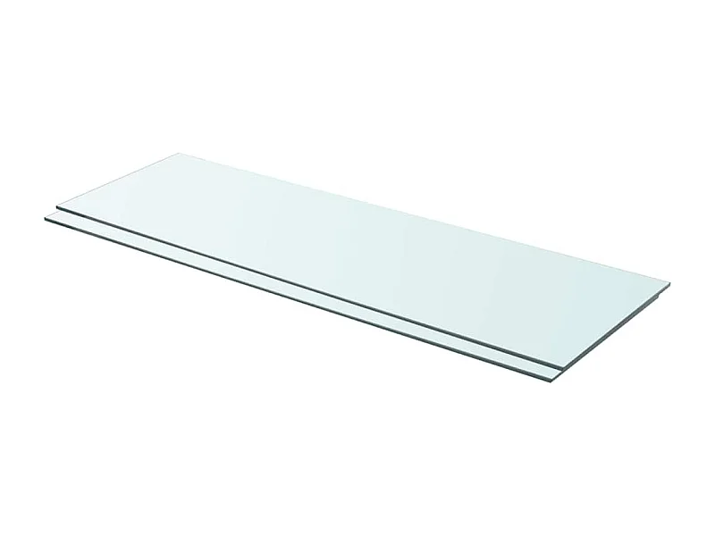 Pannelli per mensole 2 pezzi Vetro trasparente 90 x 30 cm