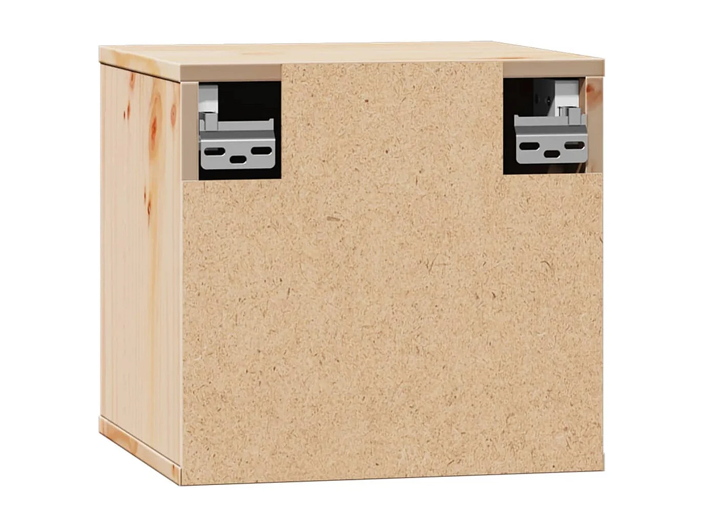 Armarios de pared 2 uds 31,5x30x30 cm Madera maciza de pino