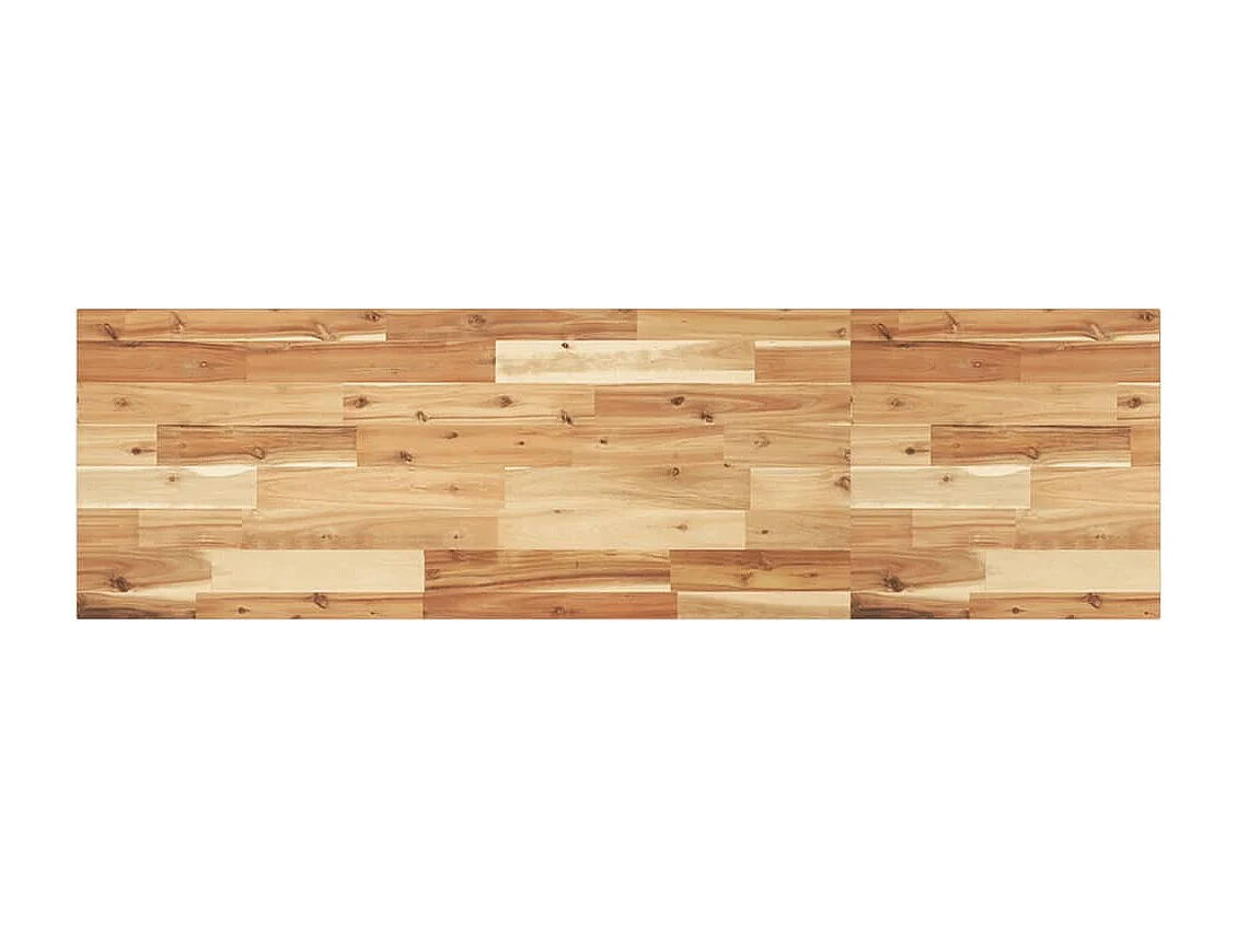 Estantes flotantes 2 uds 120x40x2 cm acacia maciza aceitada