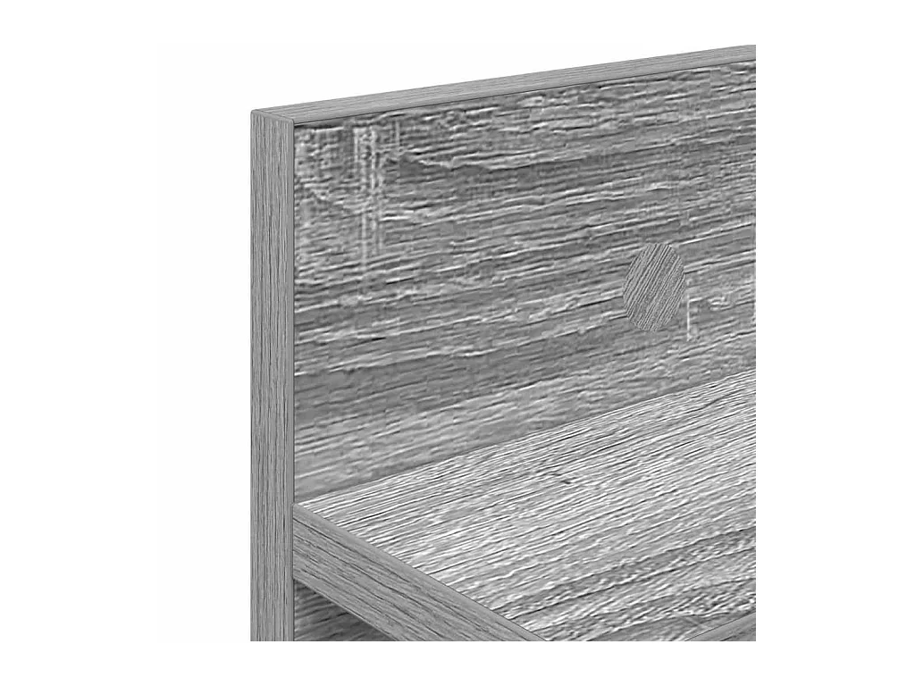 Sonoma wandkapstok met plank, grijs, 100 x 10,5 x 18 cm