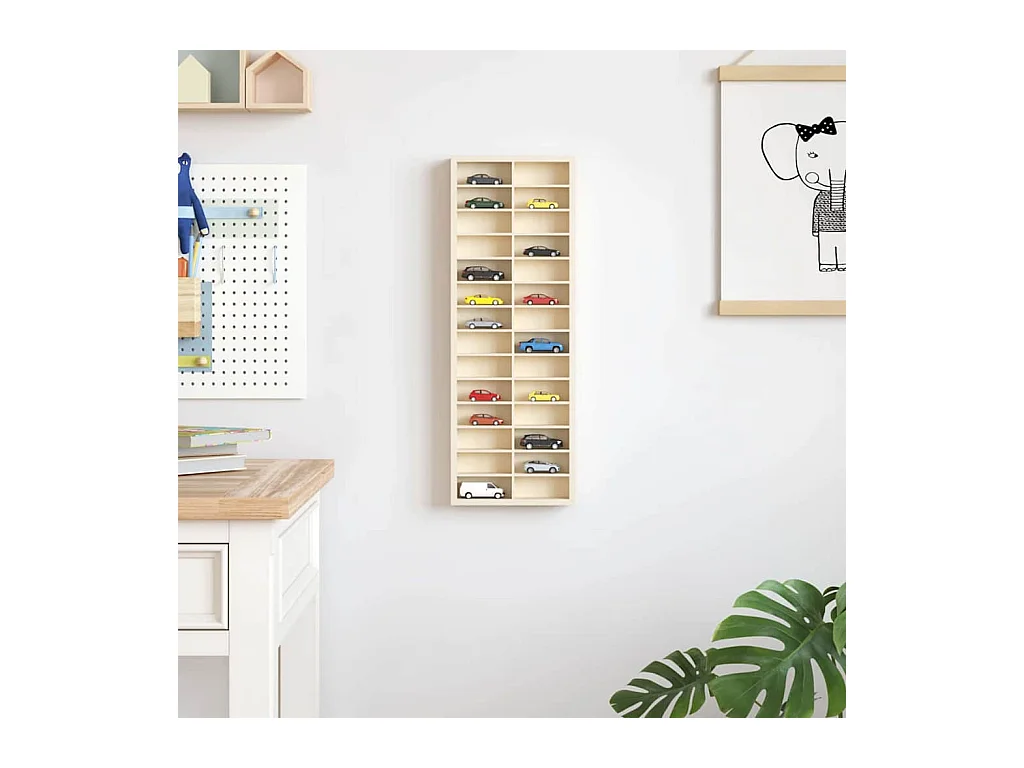 Étui d'affichage Marron 21 x 4,5 x 59 cm Bois d'ingénierie