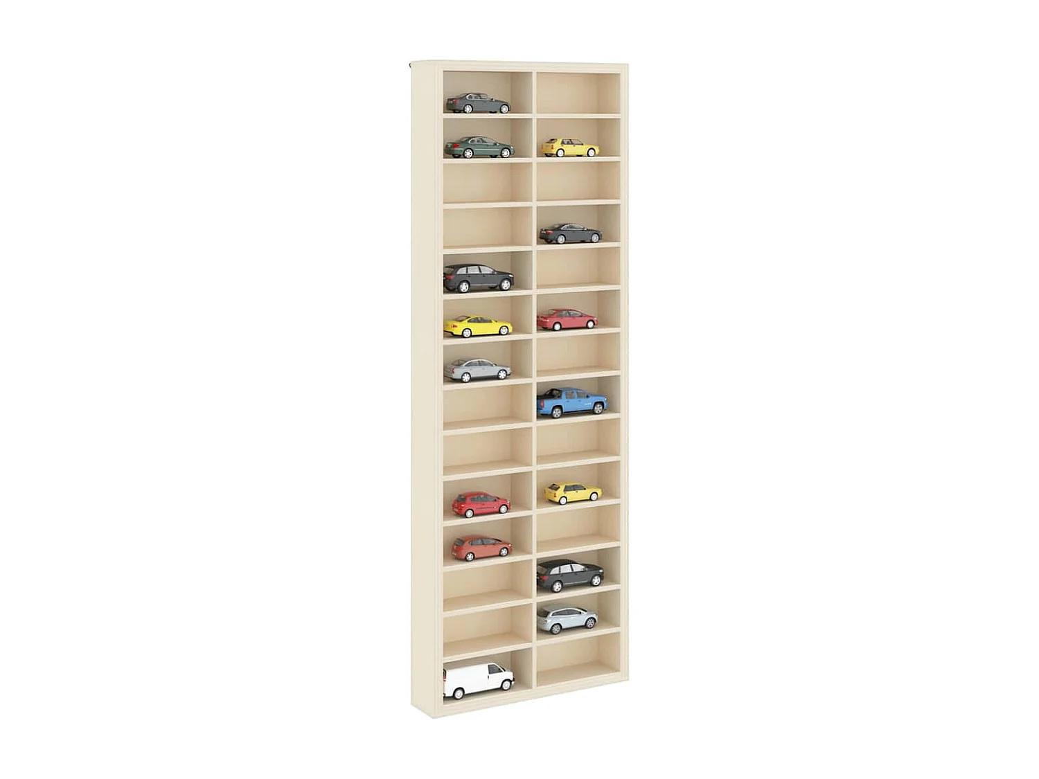 Vitrine Braun 21 x 4,5 x 59 cm Holzwerkstoff