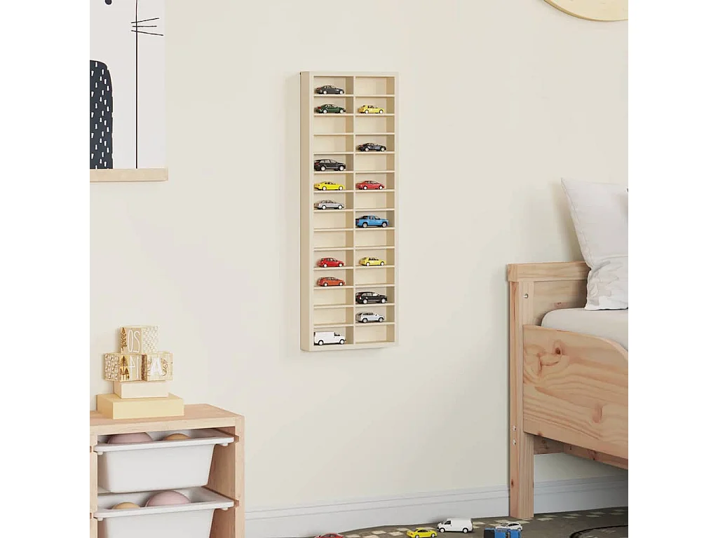 Vitrine Braun 21 x 4,5 x 59 cm Holzwerkstoff