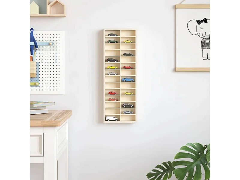 Étui d'affichage Marron 21 x 4,5 x 59 cm Bois d'ingénierie