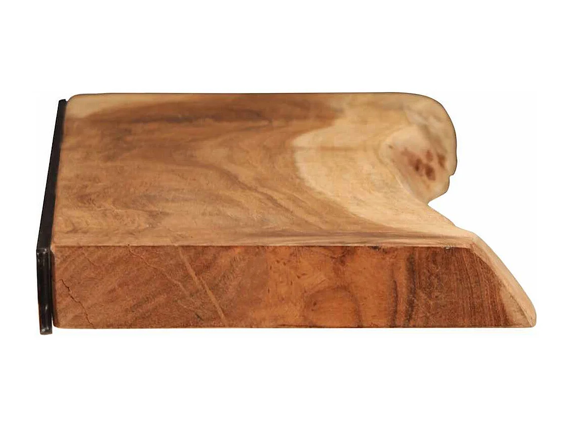 Mensole da parete 2 pezzi 100x20x3,5 cm in legno massello di acacia