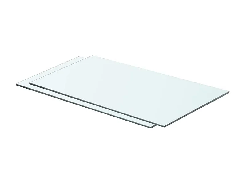 Pannelli per mensole 2 pezzi Vetro trasparente 60 x 30 cm