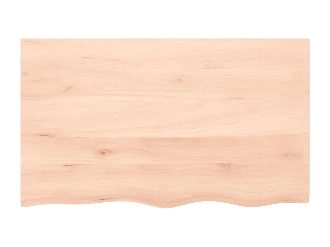 Étagère murale 100x60x(2-6) cm bois de chêne massif non traité