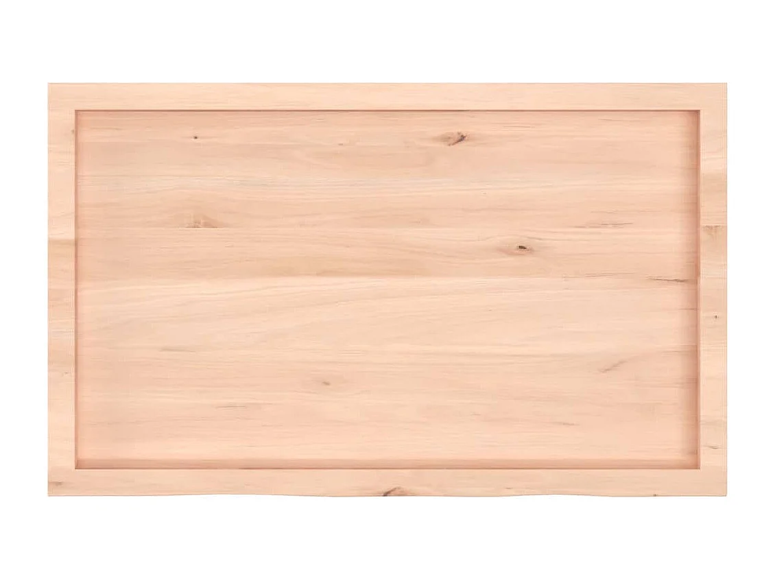 Étagère murale 100x60x(2-6) cm bois de chêne massif non traité