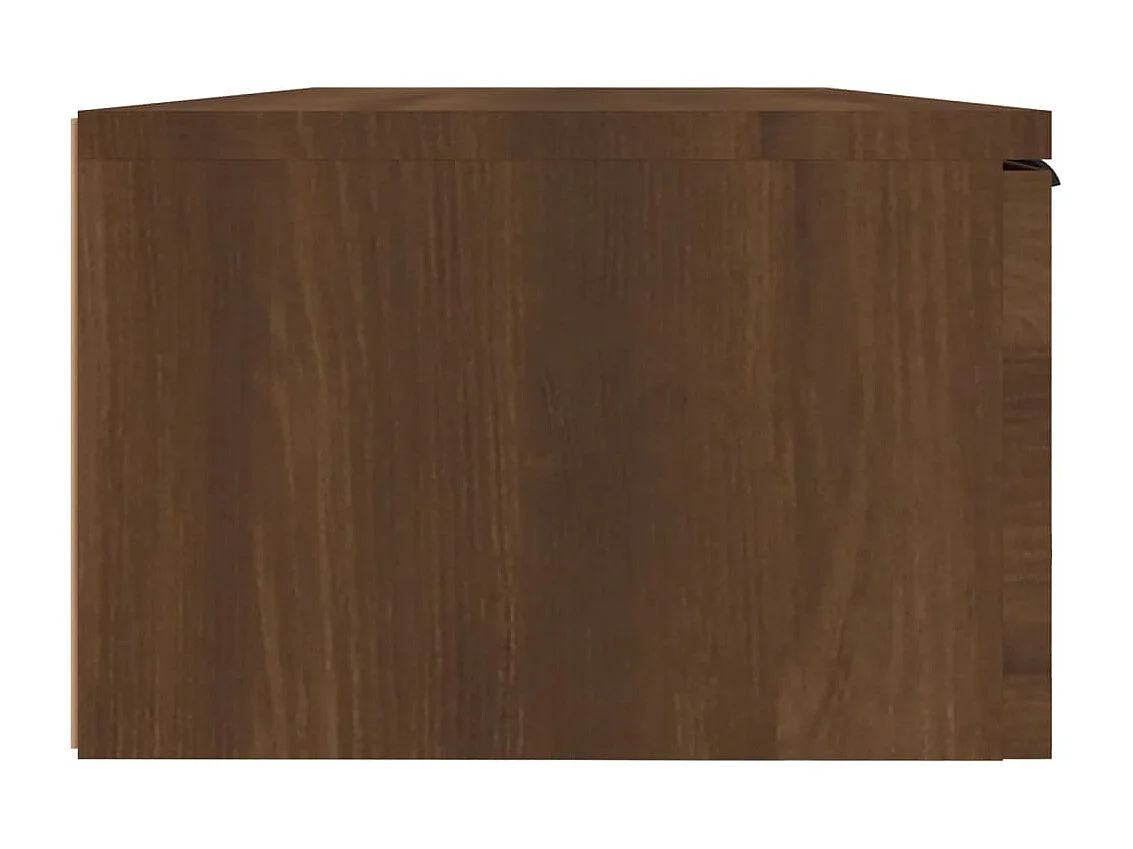 stuks wandkasten bruin eiken 68x30x20cm bewerkt hout