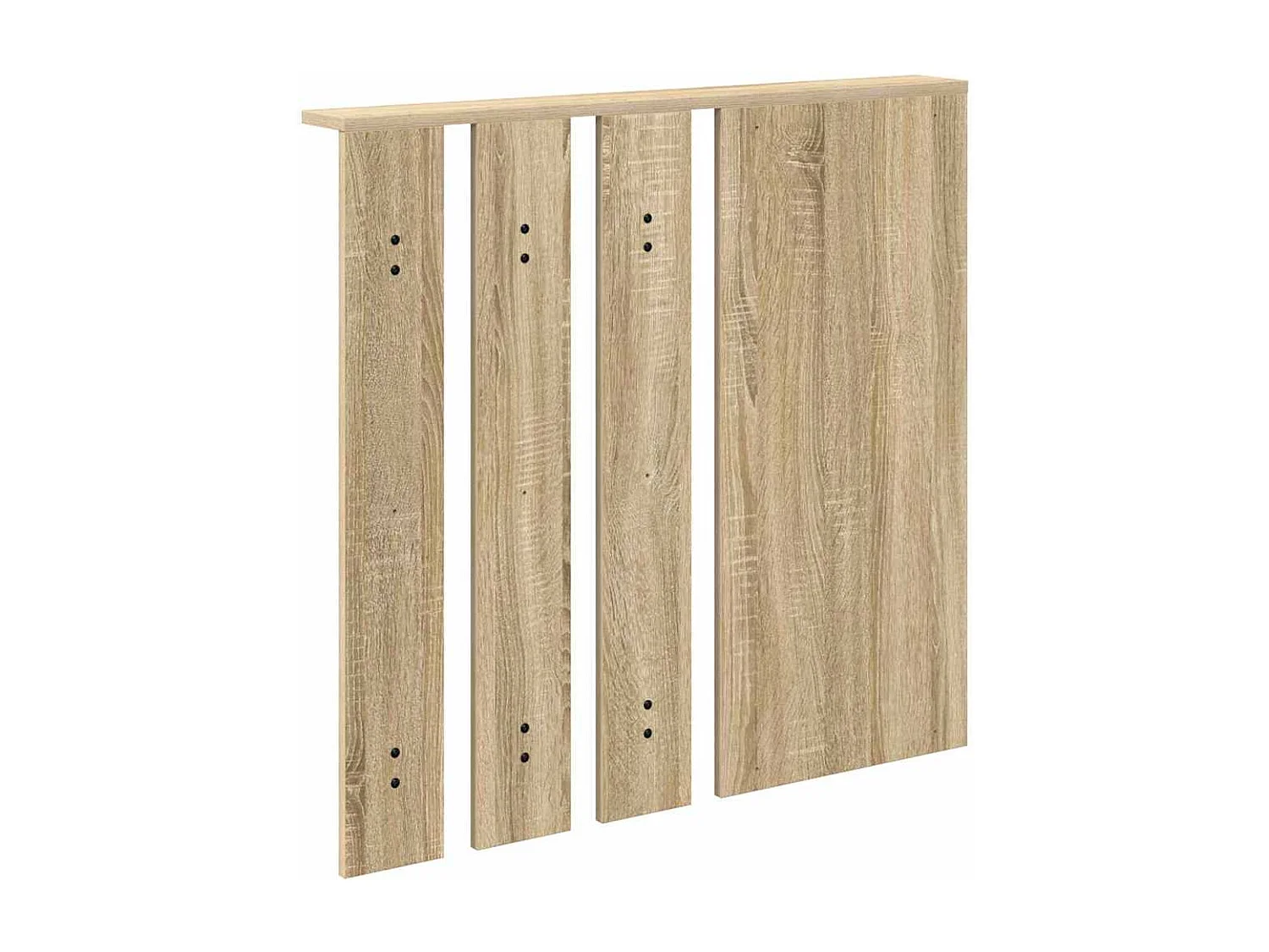 Appendiabiti da parete con ripiano in rovere Sonoma 84 x 10 x 80 cm
