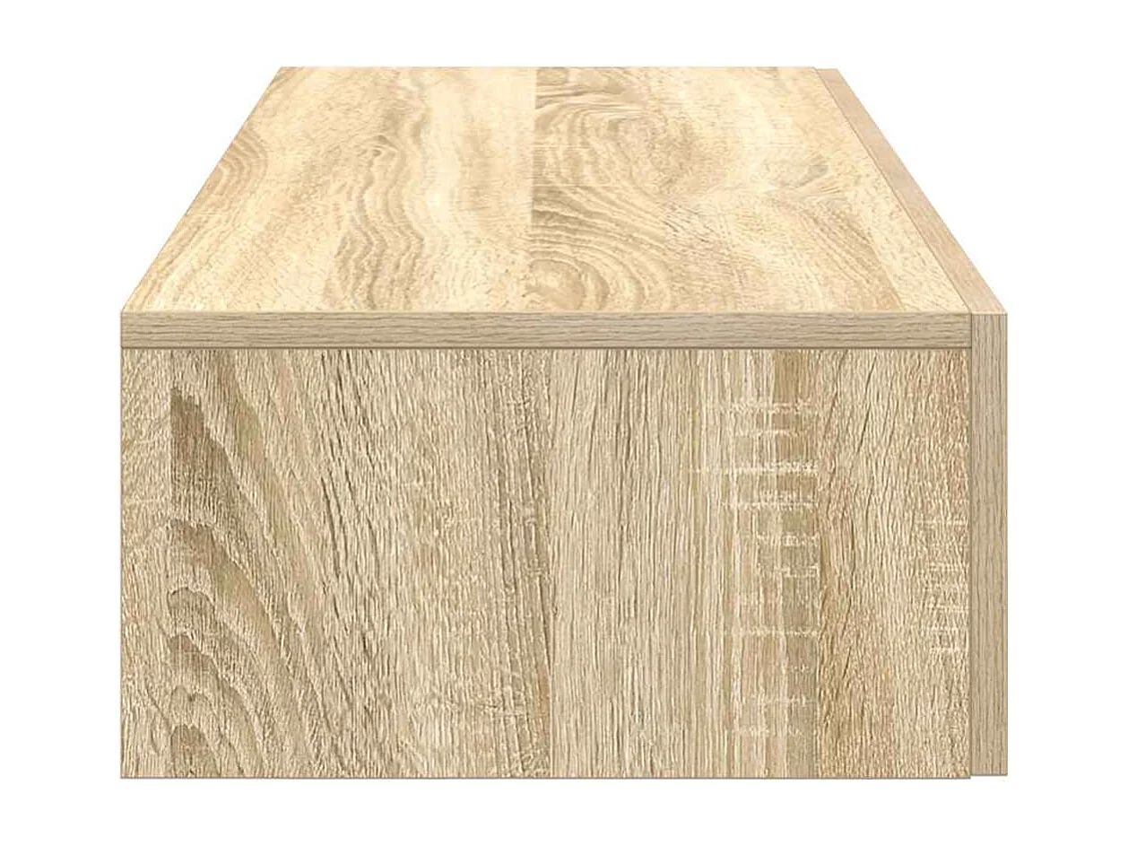 Wandplank met lades Sonoma eiken bewerkt hout