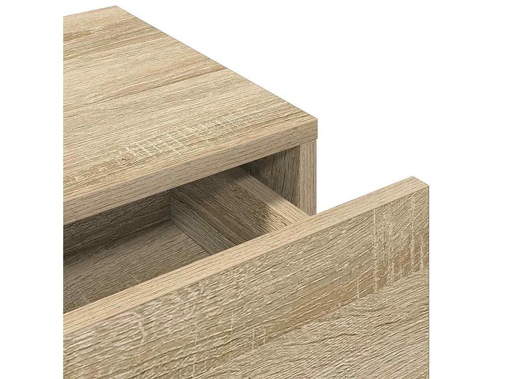 Wandplank met lades Sonoma eiken bewerkt hout