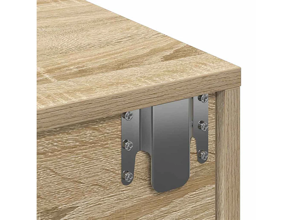 Wandplank met lades Sonoma eiken bewerkt hout