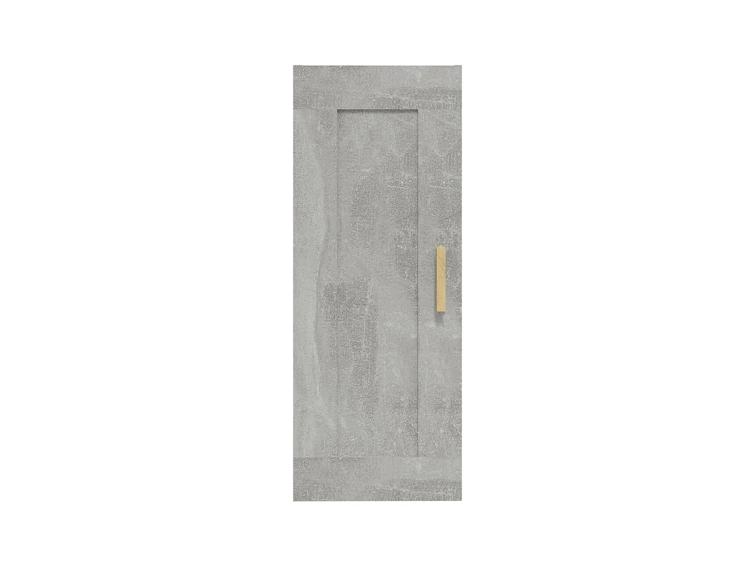Mobiletto da parete grigio cemento 35x34x90 cm in legno ingegnerizzato