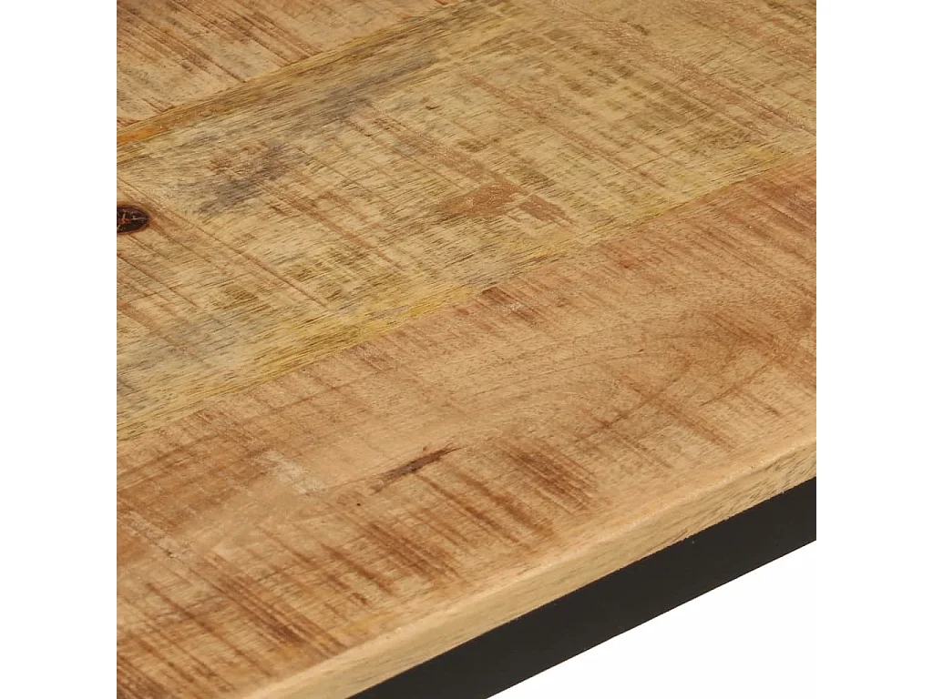 Étagère murale 40x30x32 cm bois massif de manguier et fer