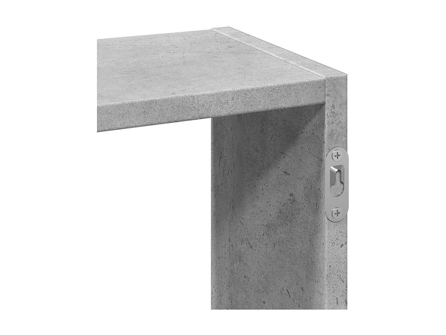 Estantería de pared de hormigón gris 159x18x66 cm madera de ingeniería