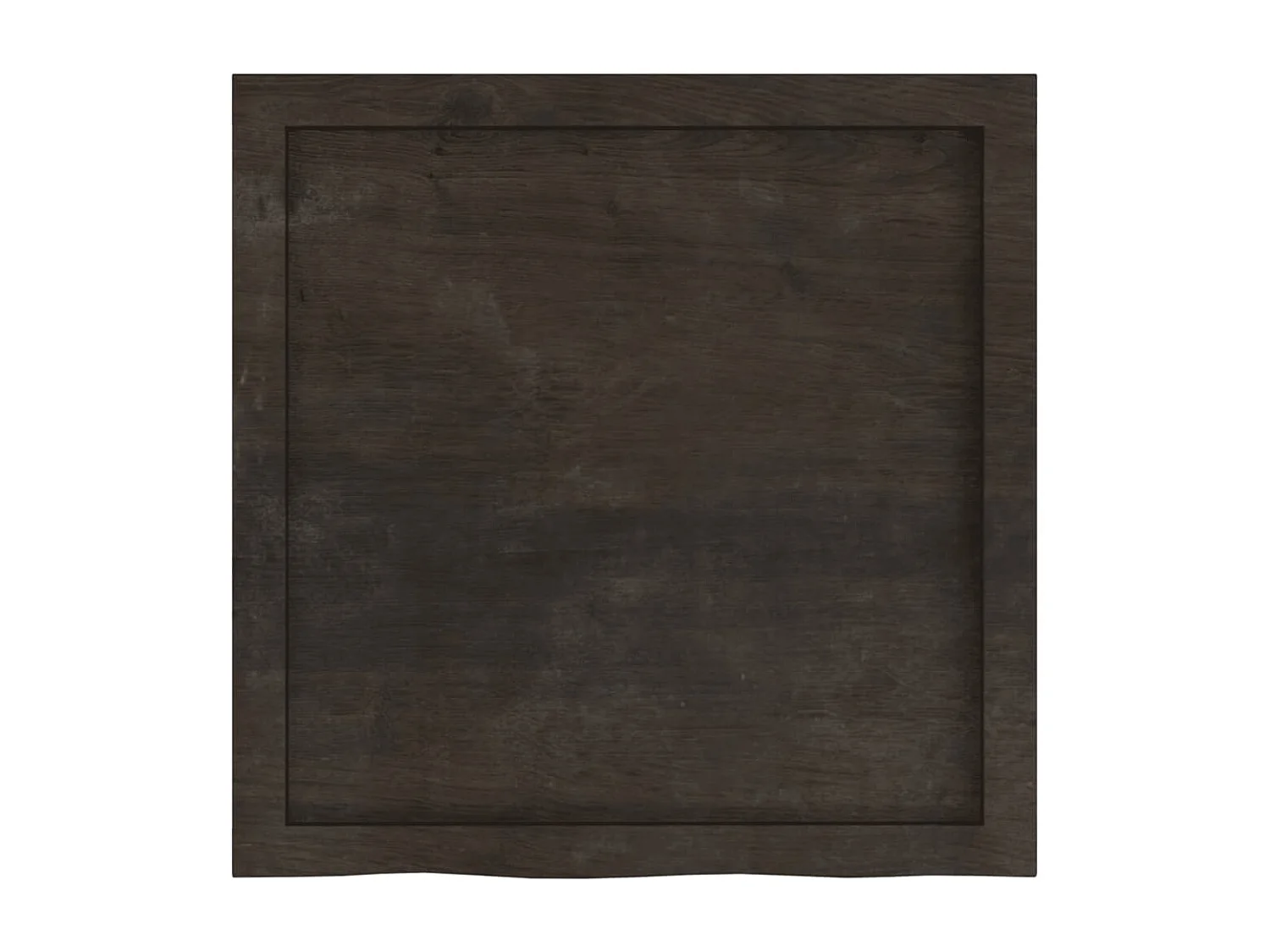 Donkerbruine wandplank van behandeld massief eikenhout