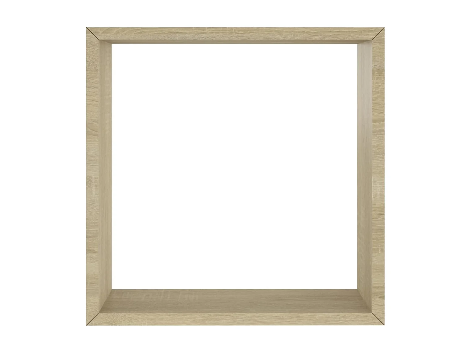 Estantes de pared cúbicos de 3 piezas, roble Sonoma