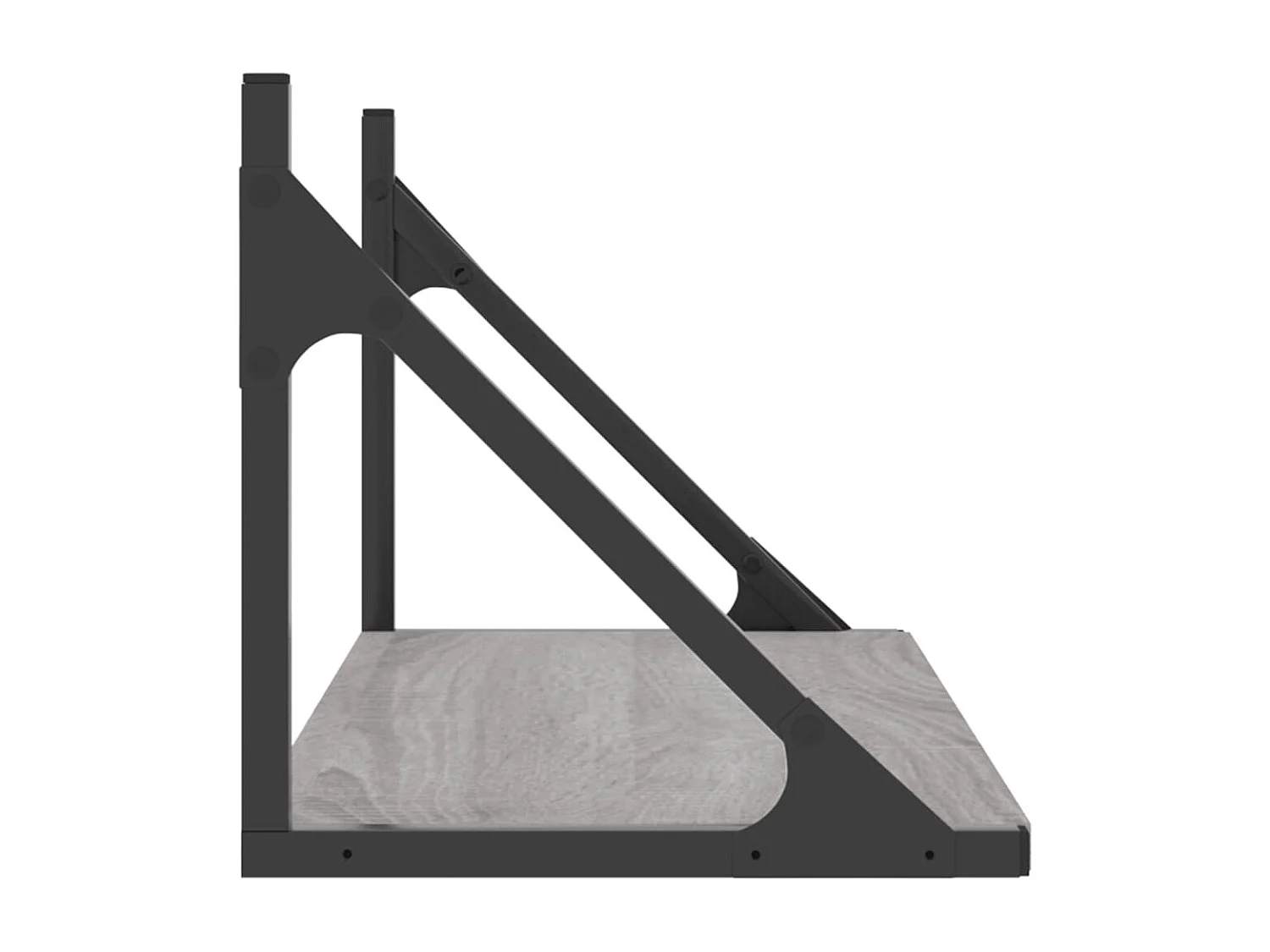 estantes de pared gris sonoma 60x25x25,5 cm madera de ingeniería