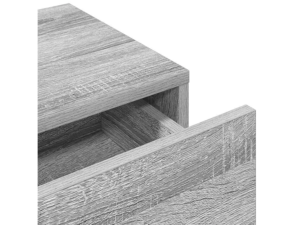 Étagère murale avec tiroirs sonoma gris bois d'ingénierie