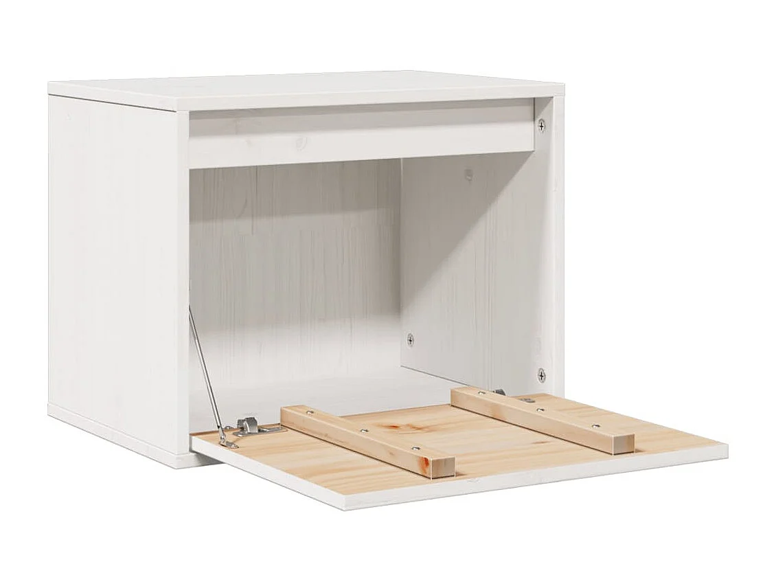 Armoire murale Blanc 45x30x35 cm Bois de pin massif