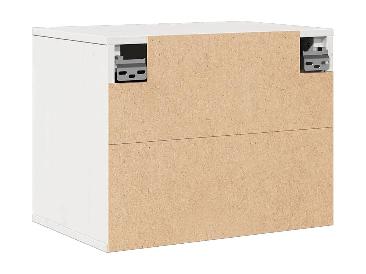 Armoire murale Blanc 45x30x35 cm Bois de pin massif